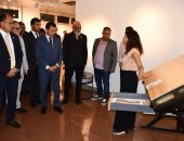 وزير الشباب ورئيس جامعة حلوان ورؤساء جامعات يفتتحون معرض الكليات الفنية