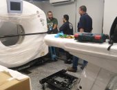 تركيب جهاز الأشعة المقطعية الجديد بمستشفى طهطا العام فى سوهاج