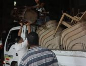 رفع تعديات مقهى على حرم الطريق بالعمرانية استجابة لشكاوى المواطنين