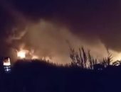 ارتفاع مصابى حريق مصنع إسفنج عزبة حلمى بالشرقية لـ51 حالة اختناق