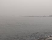 غيوم وشبورة كثيفة بالتزامن مع إعصار "دانيال" على الإسكندرية.. فيديو وصور