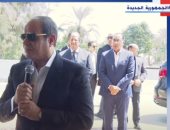 الرئيس السيسي لأهالى بنى سويف: حياة كريمة بكم أنتم.. وأشكركم جميعا