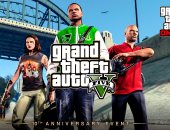Grand Theft Auto V تحتفل بمرور 10 سنوات على طرح اللعبة