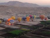 تحليق 40 رحلة بالون طائر فى سماء الأقصر على متنها 850 سائحا