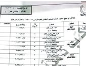 توزيع المنهج المطور فى مادة العلوم للصف السادس الابتدائى للعام الجديد