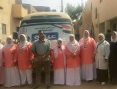 حياة كريمة ببنى سويف: الكشف وتوفير العلاج لـ1353 حالة بقافلة طبية بقرية الجمهود