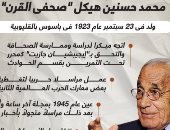 100 عام على ميلاد الأستاذ.. محمد حسنين هيكل "صحفى القرن" (إنفوجراف)