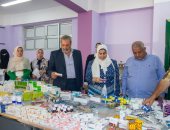 قافلة جامعة طنطا تقدم الرعاية الطبية لــ 1278 حالة بمركز المحلة الكبرى
