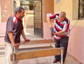 فرش الفصول وانتهاء أعمال الصيانة بالمدارس استعداداً للعام الدراسى الجديد.. صور