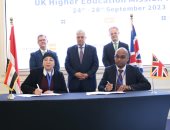 وزير التعليم العالى يشهد توقيع مذكرة تفاهم مع جامعة إسكس البريطانية