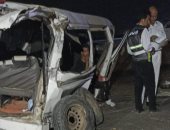 مصرع شخص وإصابة 14 آخرين فى حادث تصادم بالفيوم 