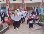 انتظام العملية التعليمية بمدارس كفر الشيخ والإذاعة المدرسية تتناول المشروعات القومية