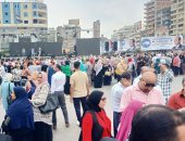 مسيرة بميدان الشرقية للاحتفال بنصر أكتوبر ومطالبة الرئيس بالترشح لفترة جديدة..صور وفيديو