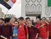 طلاب الشرقية يحتفلون بنصر أكتوبر ويطالبون الرئيس السيسى بالترشح.. صور