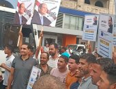 الآلاف يحتشدون في المنوفية احتفالا بنصر أكتوبر ويدعمون السيسي بالانتخابات.. صور