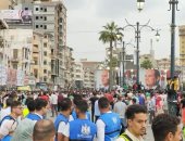 مسيرة حاشدة لأهالى دمياط للاحتفال بنصر أكتوبر ومطالبة السيسي بالترشح.. صور