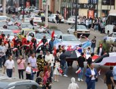 مسيرة حاشدة ببورسعيد تتطالب الرئيس السيسى للترشح وللاحتفال بنصر أكتوبر