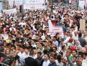 تزايد أعداد الجماهير فى ميدان الجلاء لمطالبة السيسى بالترشح لانتخابات الرئاسة