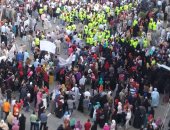 تجمعات حاشدة للاحتفال بانتصارات أكتوبر فى سوهاج ومطالبة الرئيس السيسى بالترشح للرئاسة