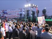 احتشاد آلاف المواطنين فى السويس تأييدا لترشح الرئيس السيسي لفترة رئاسية جديدة
