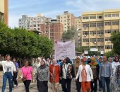 ماراثون للمشى بكلية التربية الرياضية للبنات بالزقازيق