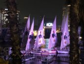 مسيرة بالمراكب النيلية تحمل صور الرئيس السيسى تزامنًا مع إعلان الترشح