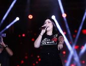 الجمهور يتفاعل مع بوسى فى احتفالية متحف الحضارة بترشح الرئيس السيسى للانتخابات