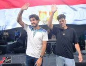 إمام عاشور ومحمد هانى بمصر الجديدة لدعم الرئيس السيسى فى الانتخابات الرئاسية