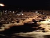 الأمطار الرعدية على مطروح تتحول لسيول فى عدد من المناطق.. صور