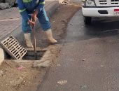 الصرف الصحى بالإسكندرية تكثف أعمال تصريف مياه الأمطار