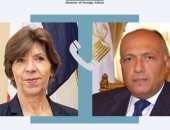 شكرى يناقش مع نظيرته الفرنسية جهود وقف التصعيد بين الفلسطينيين والإسرائيليين