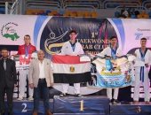 "أحمد باسم" بطل المشروع القومى للموهبة يحصل على برونزية البطولة العربية للتايكوندو