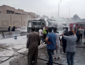 تحريات الأمن حول حريق سيارة نقل وقود بمسطرد: كانت محملة بـ40 ألف لتر مواد بترولية