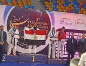 محافظ الشرقية يُهنئ نيفين صالح على الذهبية فى البطولة العربية للتايكوندو