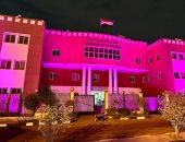 "القومي للمرأة" يضىء مبناه الرئيسي بالوردي تزامنا مع شهر التوعية بسرطان الثدي