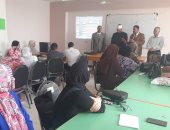 رئيس منطقة الإسكندرية الأزهرية ووكيلها الثقافى يتفقدان إدارة التدريب بالمنطقة