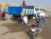 حى شرق مدينة نصر يزيل إشغالات شارع الميثاق استجابة للأهالى.. صور