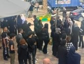 وصول جثمان المخرج الراحل علاء محجوب إلى مسجد الحصرى بأكتوبر