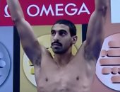 الاتحاد الدولي للسباحة يحذف صور عبد الرحمن سامح رغم فوزه بذهبية بسبب دعمه لفسلطين