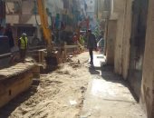 حى المنتزه ثان بالإسكندرية يواصل رفع كفاءة شبكة الصرف الصحى بمنطقة أبو قير