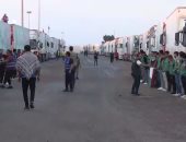 أسطول قوافل التحالف الوطنى يستعد لدخول معبر رفح لإغاثة الفلسطينيين.. فيديو
