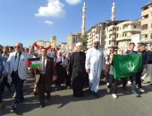 أزهر دمياط يطلق مسيرة لتأييد قرارات الرئيس السيسى لدعم القضية الفلسطينية.. صور