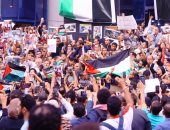 لا تهجير ولا توطين.. الأرض أرض فلسطين.. هتافات الوقفة الاحتجاجية بنقابة الصحفيين