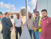 مدير مكتب محافظ شمال سيناء يتفقد قافلة التحالف الوطني برفح