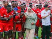 رئيسة تنزانيا ترصد 10 ملايين شلن مكافأة كل هدف من سيمبا ضد الأهلي
