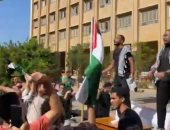 وقفة احتجاجية لطلاب هندسة الإسكندرية تضامنا مع الشعب الفلسطينى.. صور