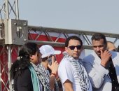 شحتة كاريكا وعلياء الحسينى يشاركان فى "جمعة تحيا مصر" أمام المنصة لدعم فلسطين