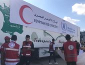 20 شاحنة مساعدات من الهلال الأحمر المصرى تنطلق من العريش لرفح لإغاثة غزة.. فيديو وصور