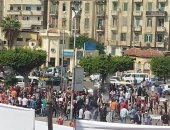 تزايد الأعداد فى ميدان سيدى جابر بالإسكندرية لدعم القضية الفلسطينية.. فيديو وصور