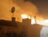 20 مصابا باختناق إثر حريق مول تجارى فى بورسعيد